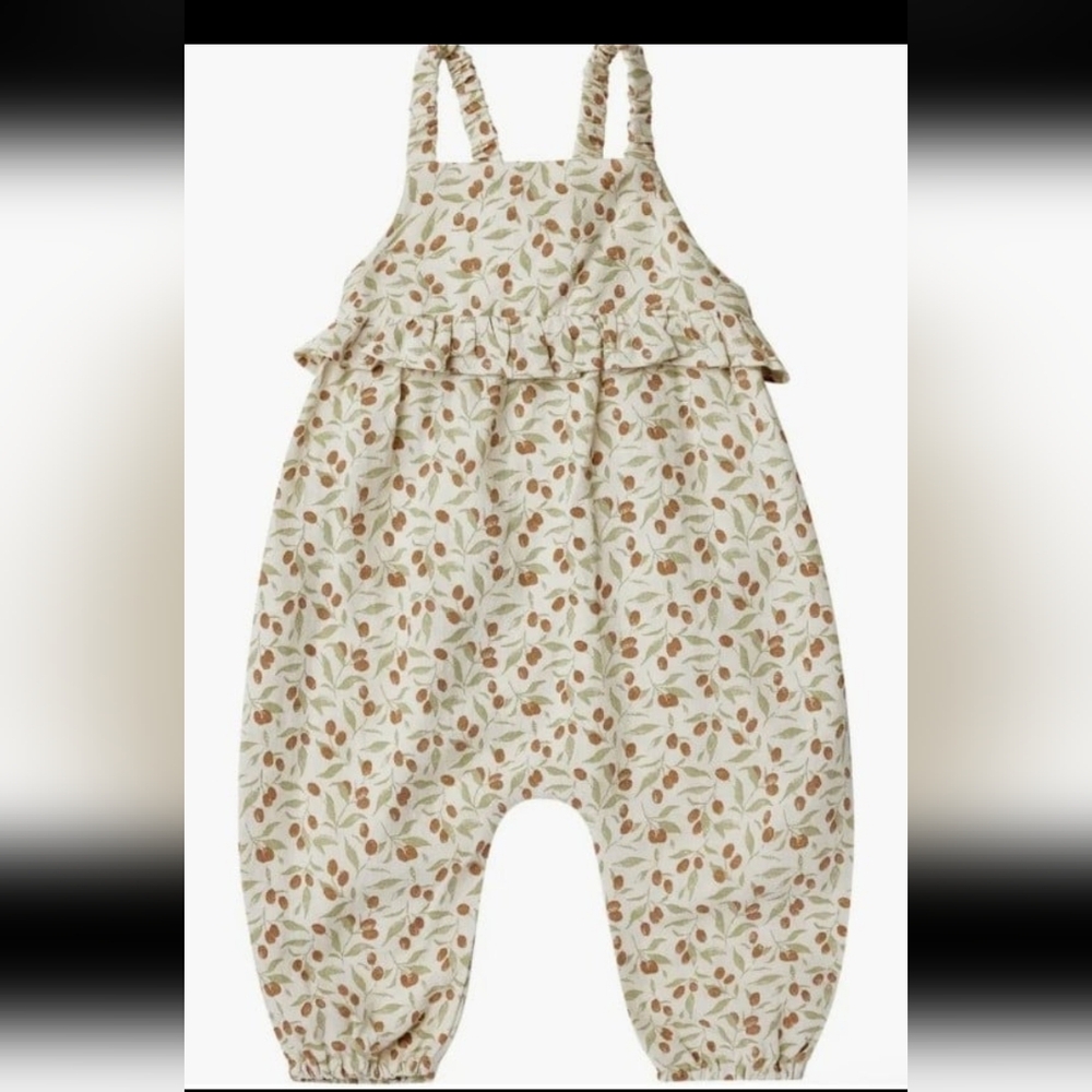 Nwt! Rylee+Cru baby girl kinsley kumquat romper